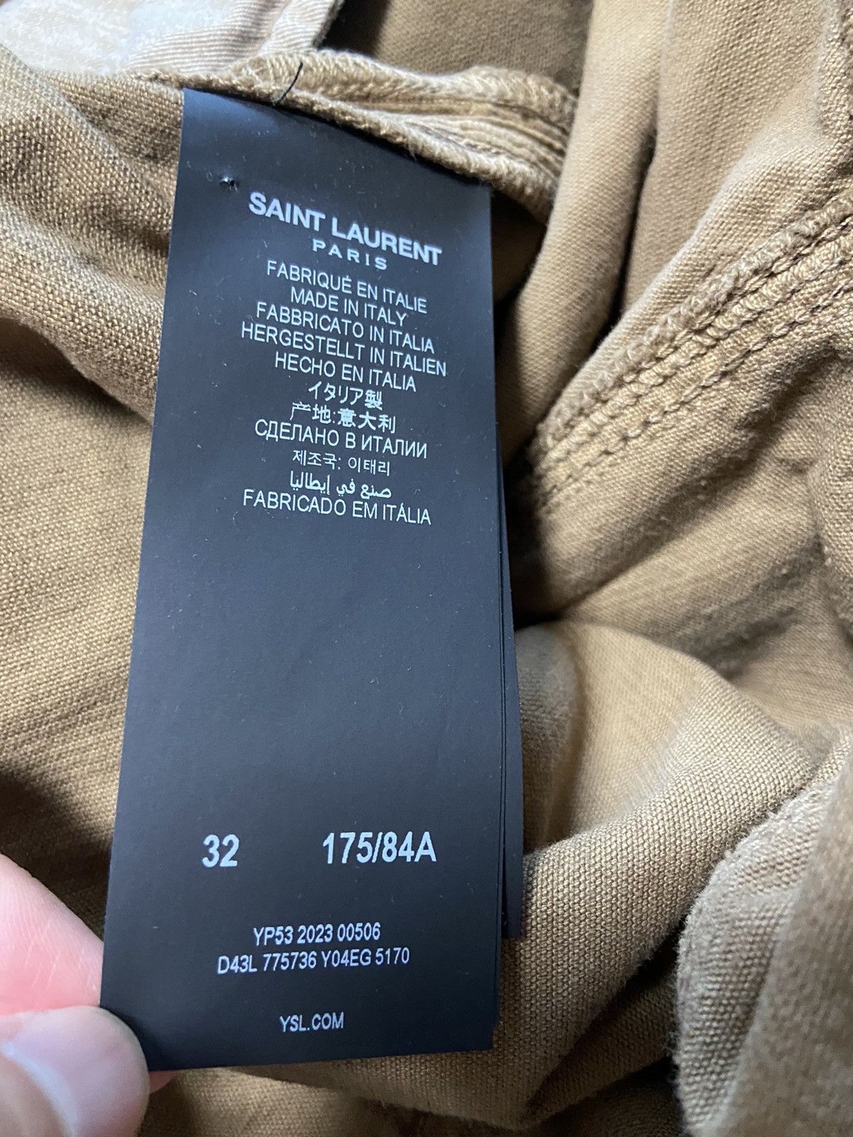 Saint Laurent Paris 32 Saint Laurent SS24 FW23 Oversized corduroy baggy pants Size US 32 / EU 48 - 6 Thumbnail