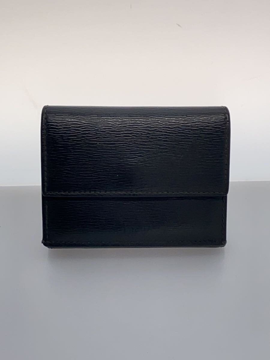 Dior Dior Leather Tri-Fold Wallet Black Size ONE SIZE - 1 Thumbnail