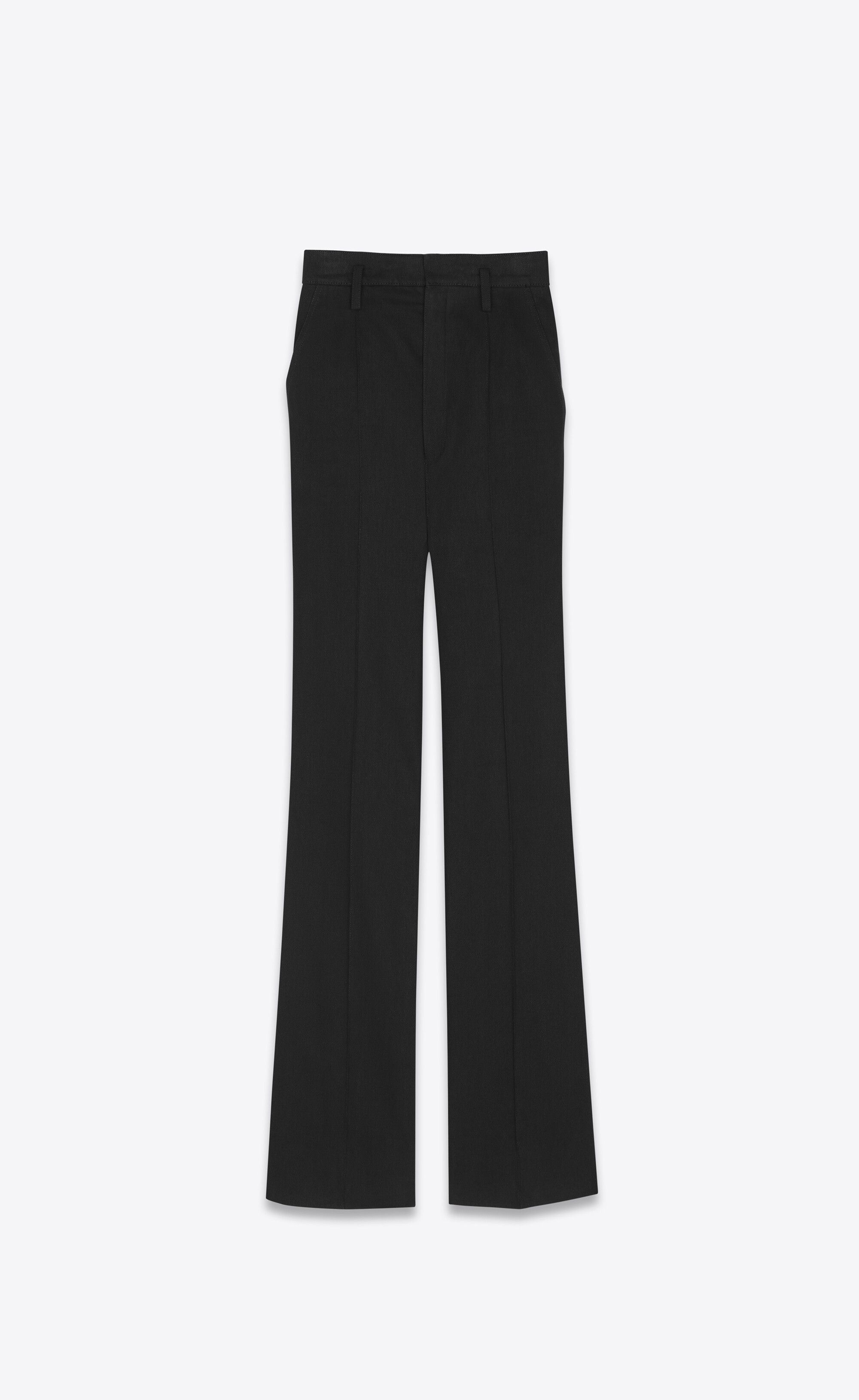 Saint Laurent Paris high-waisted pants in black denim Size 29" - 1 Thumbnail