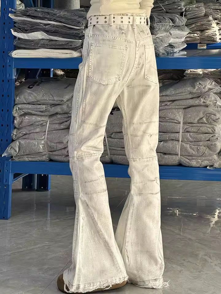 Jean ltx vintage washed faded loose baggy bootcut jeans Size US 31 - 5 Thumbnail