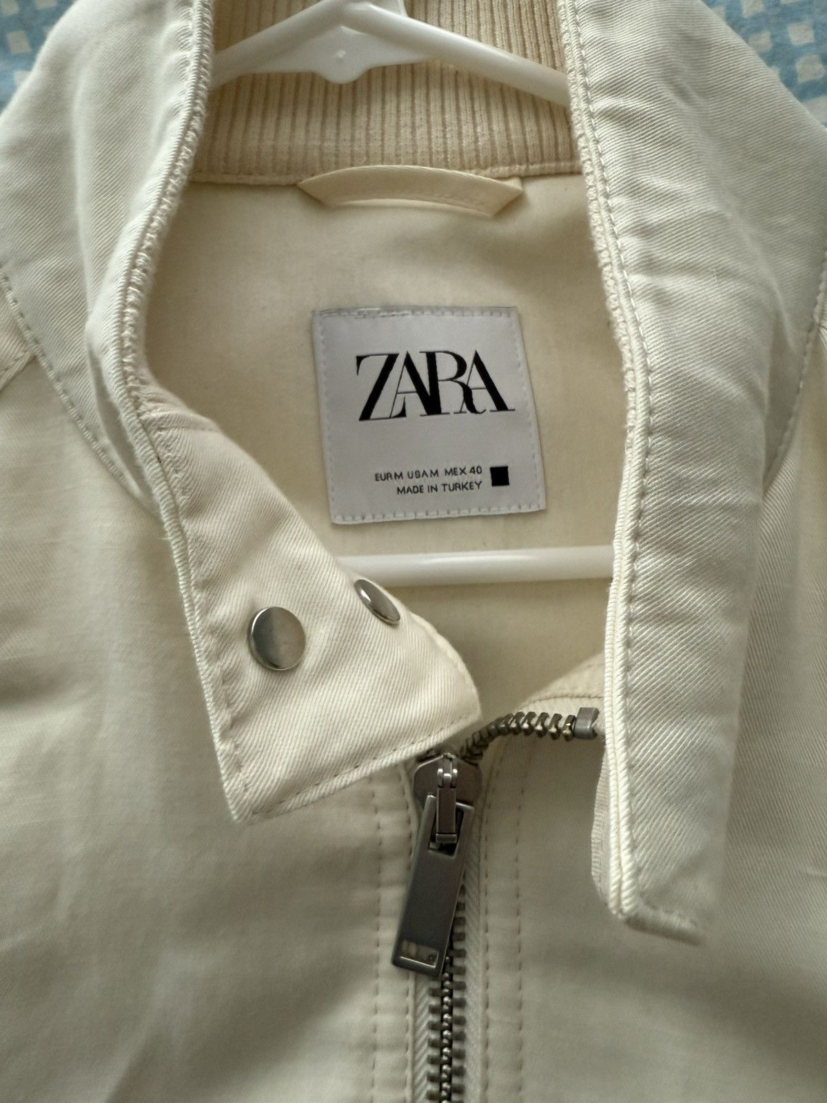 Zara Zara Double-Zip White Light Jacket Size US M / EU 48-50 / 2 - 6 Thumbnail