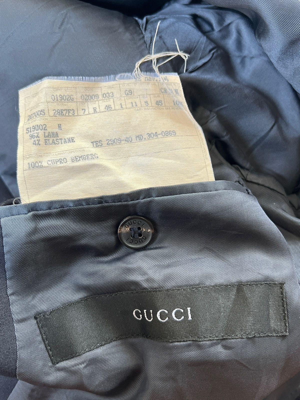 Gucci Gucci Navy Blazer Size 46R - 10 Thumbnail