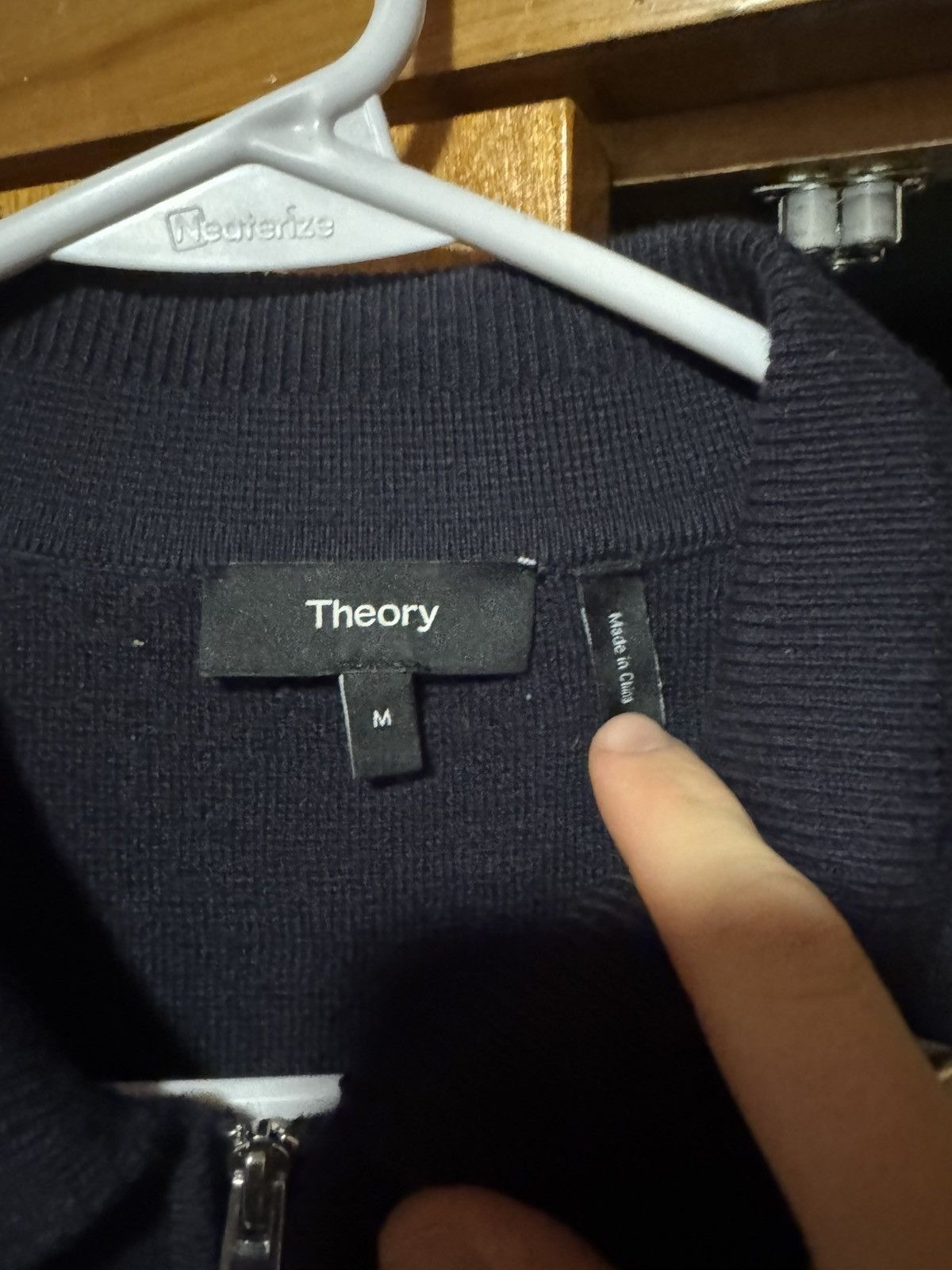 Theory Theory boiled wool double zip up Size US M / EU 48-50 / 2 - 2 Thumbnail