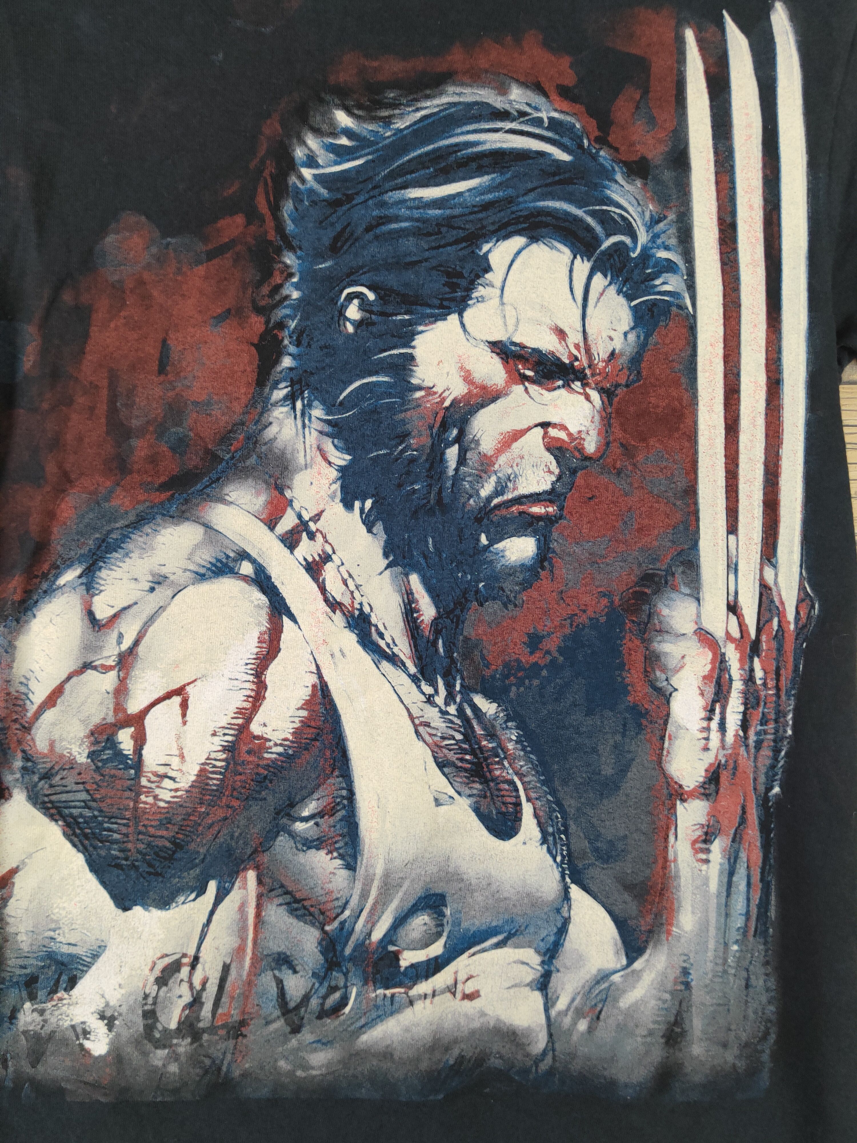 Marvel Comics DL Marvel Black Wolverine Short Sleeve T-shirt #2091 Size US S / EU 44-46 / 1 - 3 Thumbnail