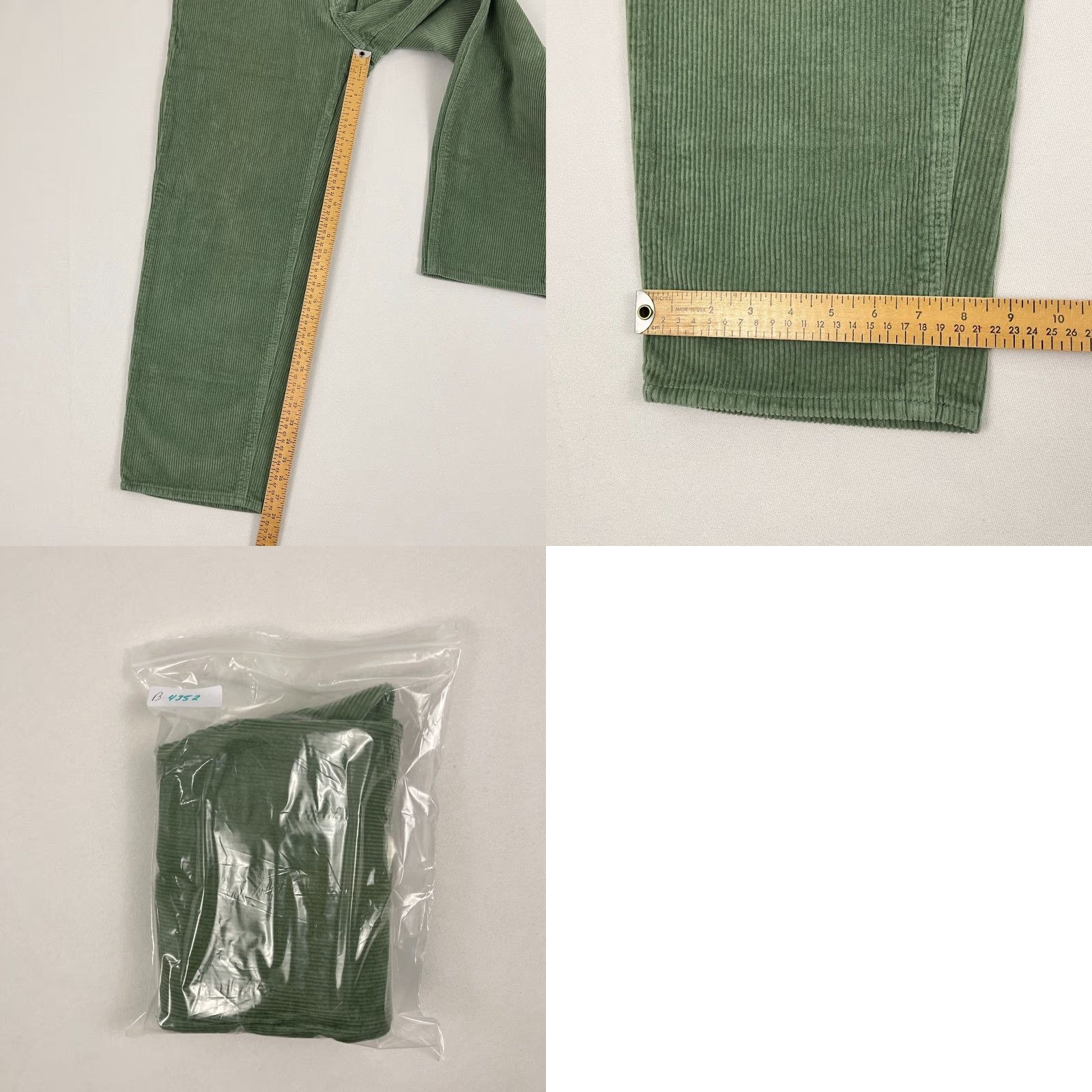 Empyre VINTAGE Empyre Green Corduroy Pants Mens 30x28 Relaxed Straight Leg Y2K Retro Skater Cords Black? Wait Size US 30 / EU 46 - 8 Thumbnail