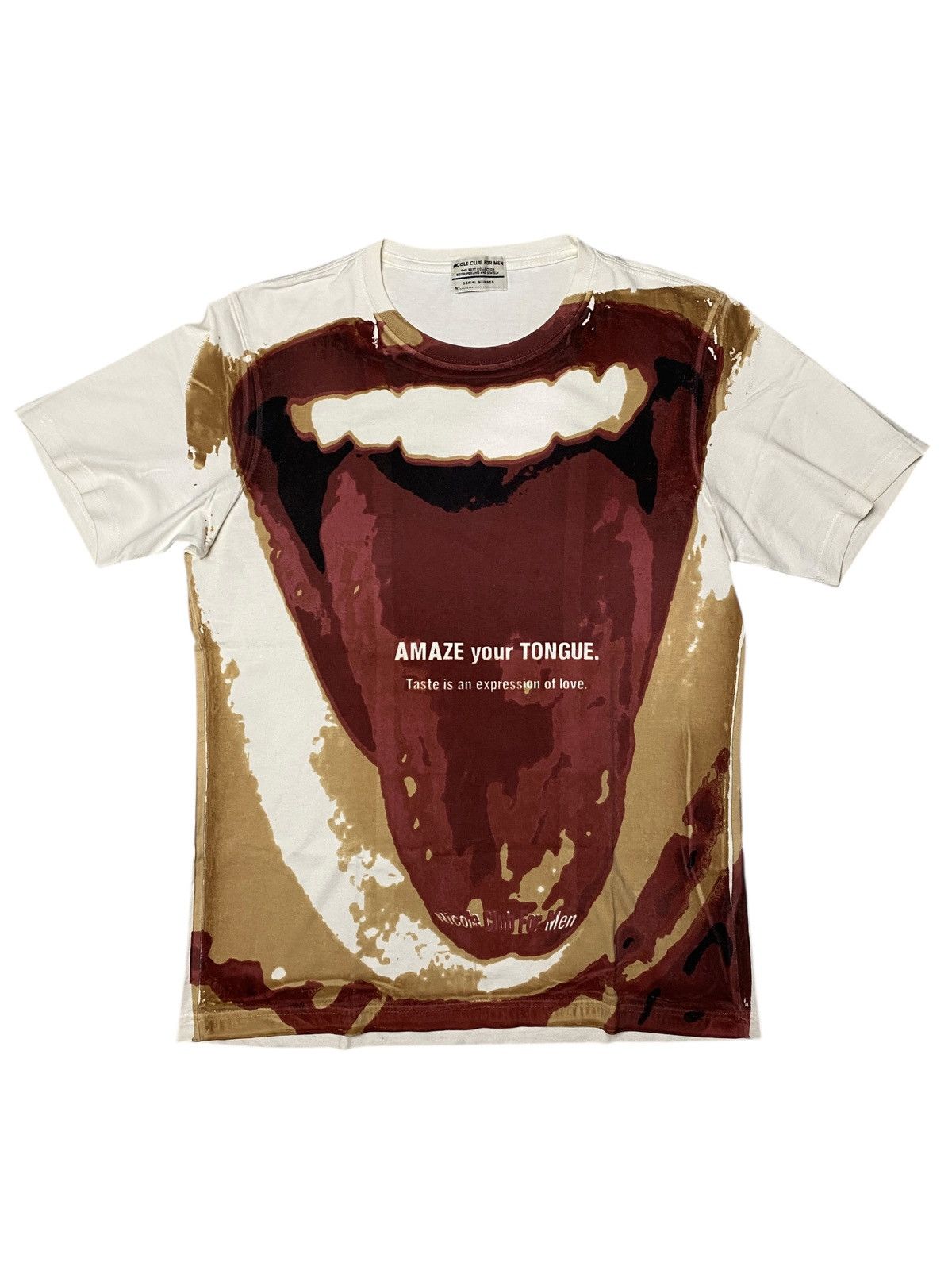 Japanese Brand Nicole Club Vkei Punk Tongue Tshirt Size US M / EU 48-50 / 2 - 1 Thumbnail