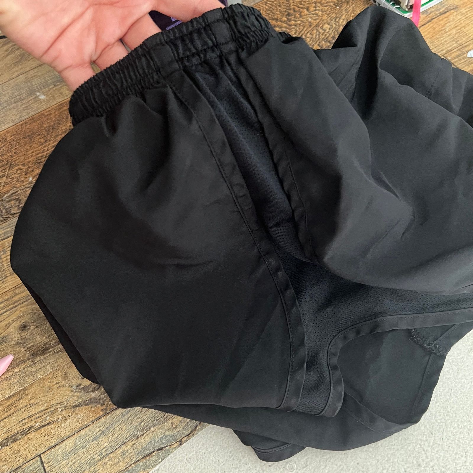 Nike Nike Dri-FIT Black Running Shorts Built-In Brief Women’s M Size 27" / US 4 / IT 40 - 7 Thumbnail
