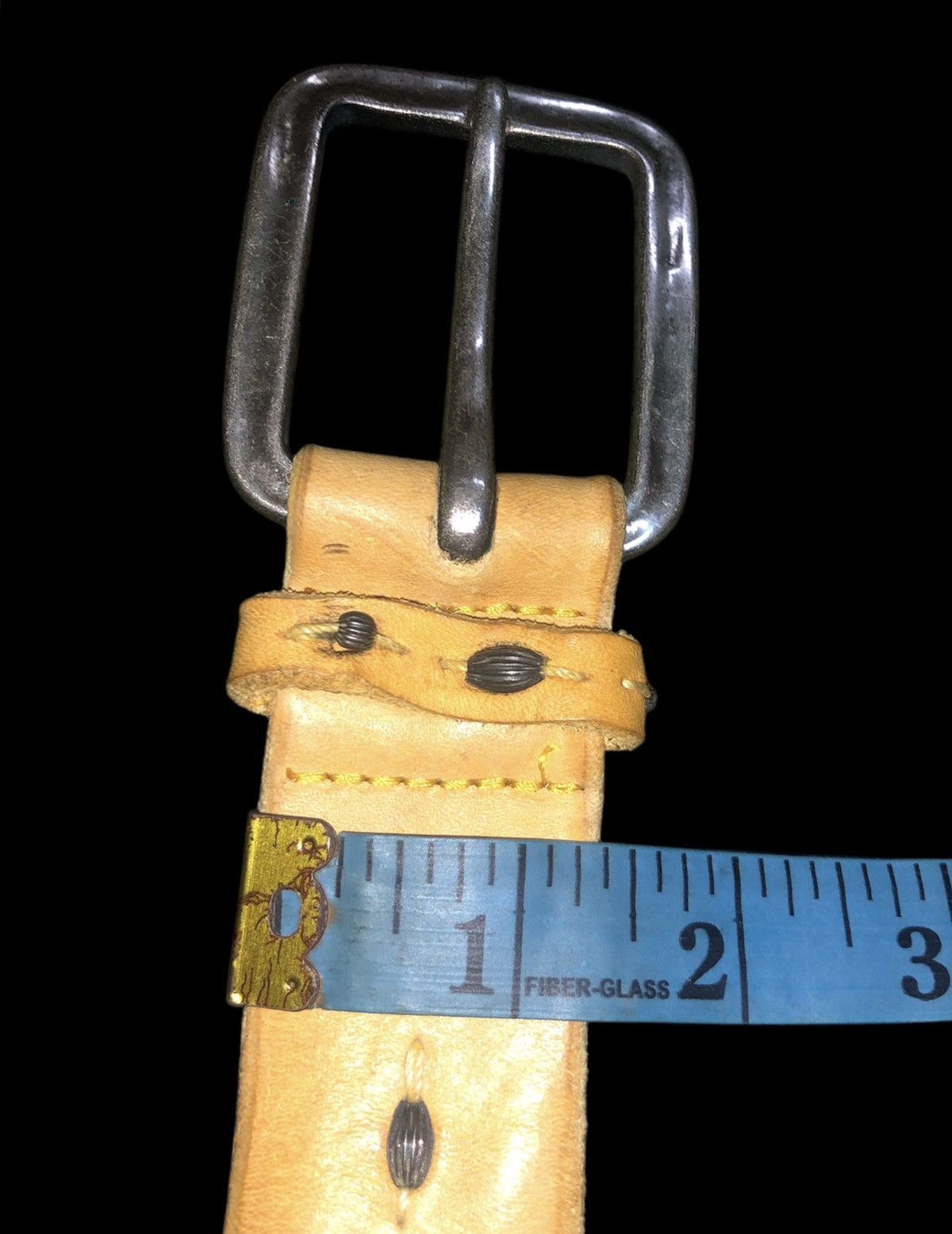 Leather × Orciani VINTAGE ORCIANI LEATHER BELT SOLID BRASS Size ONE SIZE - 13 Thumbnail