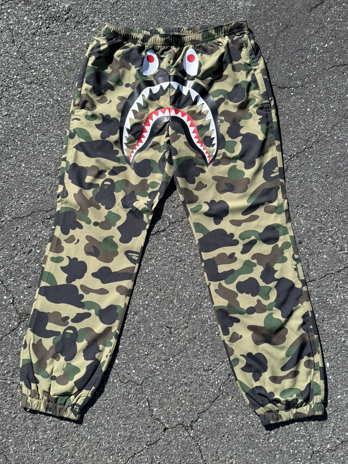 Bape camo track pant