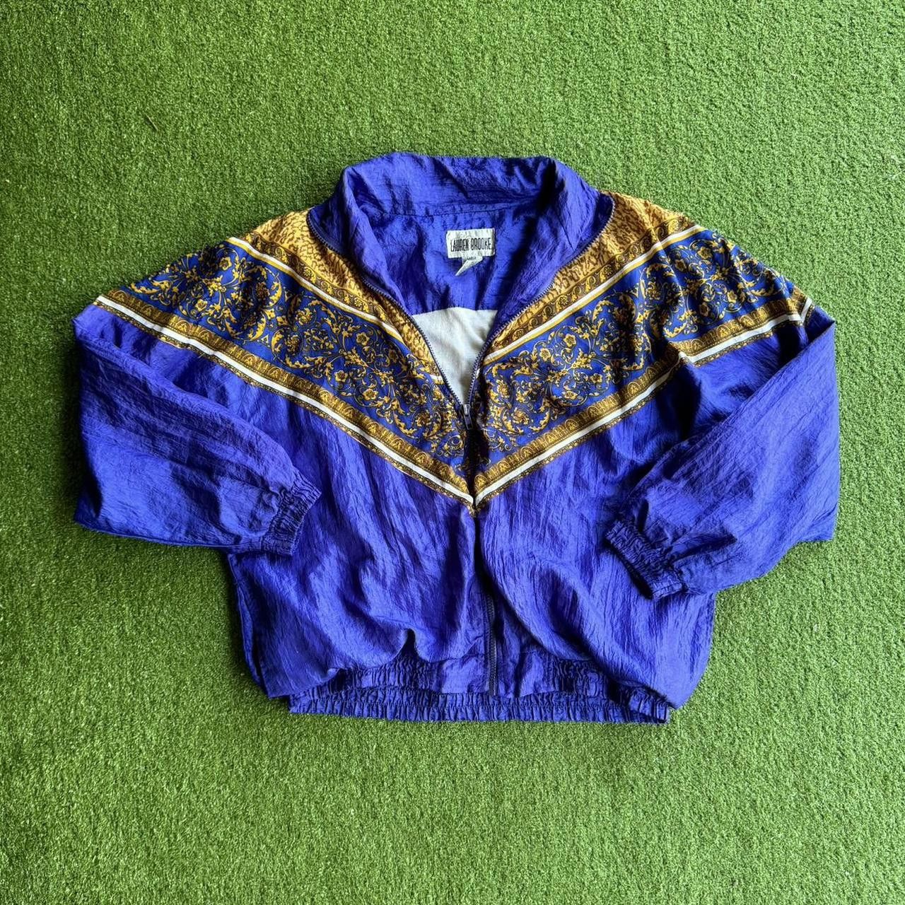 Designer Lauren Brooke Men's Blue and Purple Jacket Size US L / EU 52-54 / 3 - 1 Thumbnail