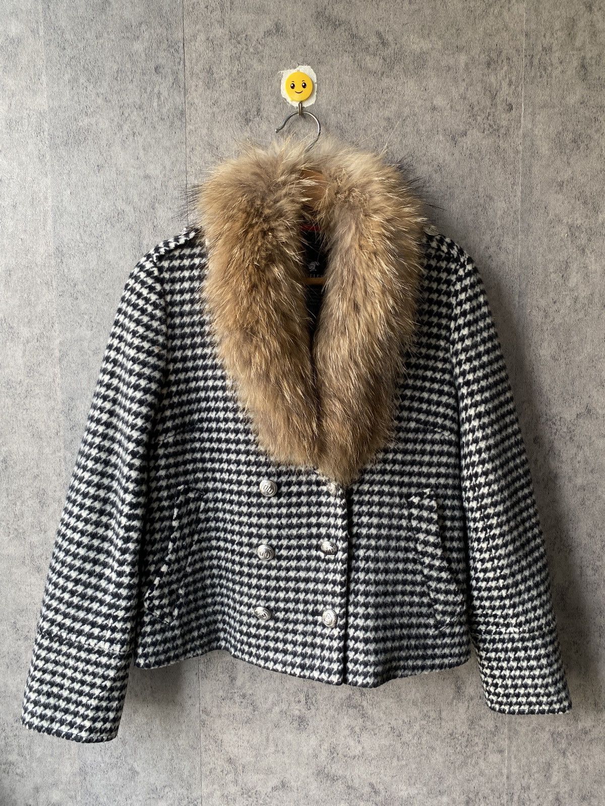 Loveless Loveless Japan Double Breasted Wool Cropped Fur Jacket Size US S / EU 44-46 / 1 - 2 Thumbnail