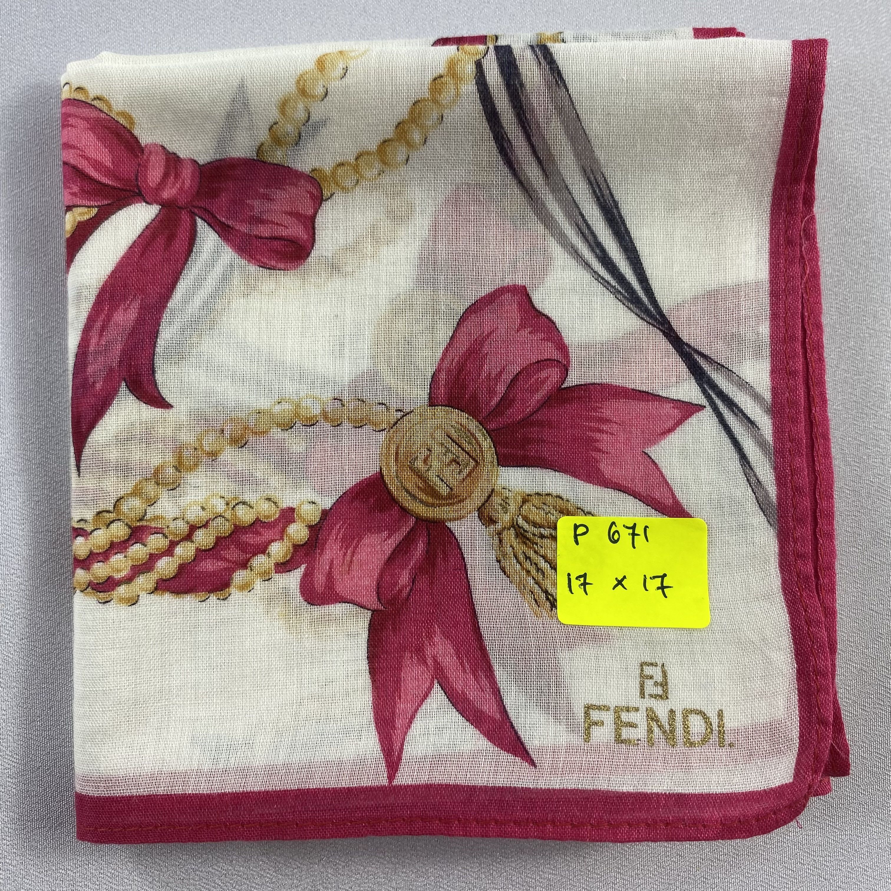 Vintage Fendi Handkerchief / Neckerchief / Bandana-P671 Size ONE SIZE - 5 Thumbnail