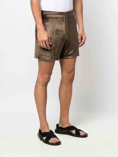 Tom Ford o1loc1c0724 TFP268 Velour Short in Brown Size US 40 / EU 56 - 2 Thumbnail