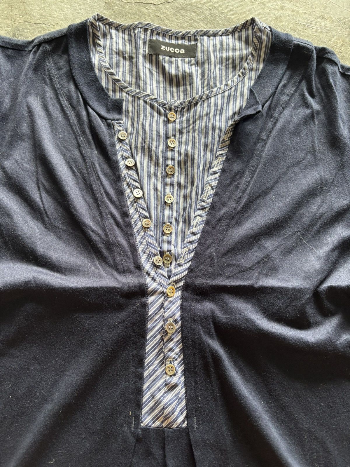 CABANE de ZUCCa × Designer × Zucca vintage zucca multi button style shirt Size L / US 10 / IT 46 - 2 Thumbnail
