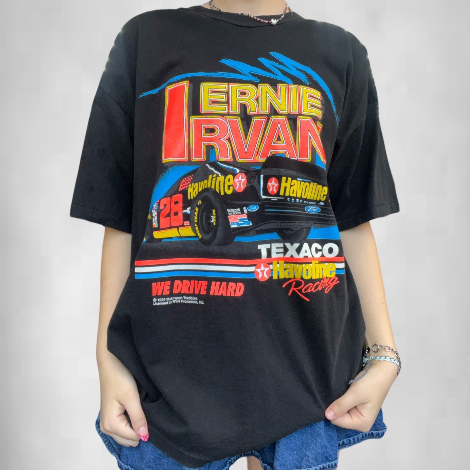 NASCAR × Vintage Vintage 1994 90s Ernie Irvan NASCAR Tee Size US XL / EU 56 / 4 - 1 Thumbnail