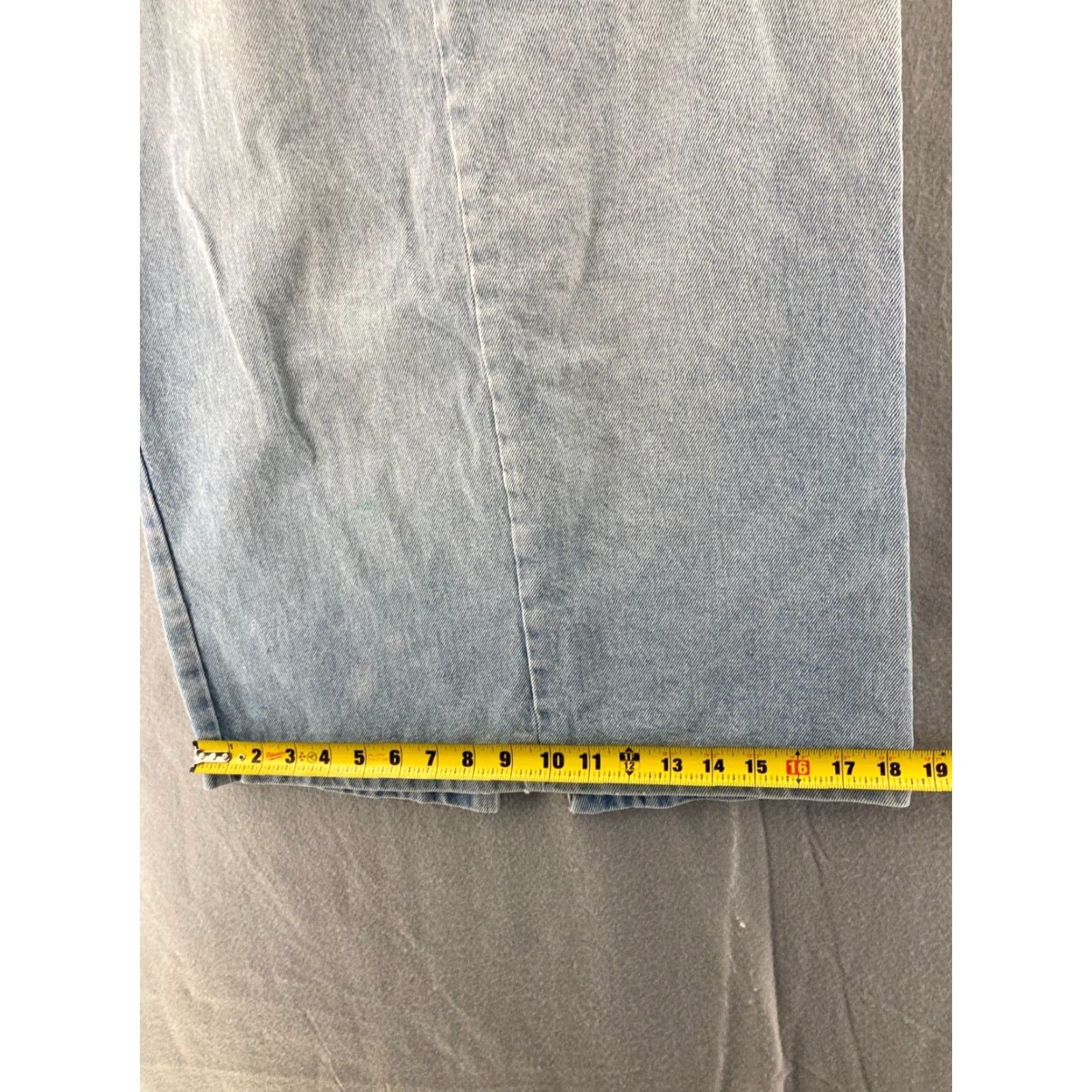 Vintage VINTAGE Backboard Blues Skirt Denim High Rise 10 Womens Light Wash Long 90s Womens Shirts? Size 32" / US 10 / IT 46 - 3 Thumbnail