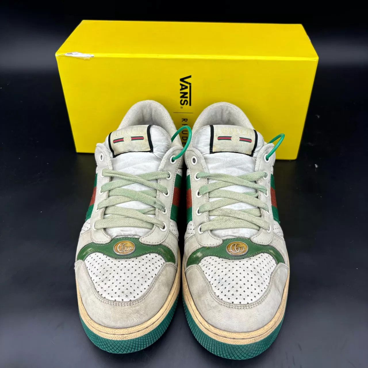 Gucci Gucci Dirty Sneakers Gray Green 43.5 Size US 10.5 / EU 43-44 - 4 Thumbnail