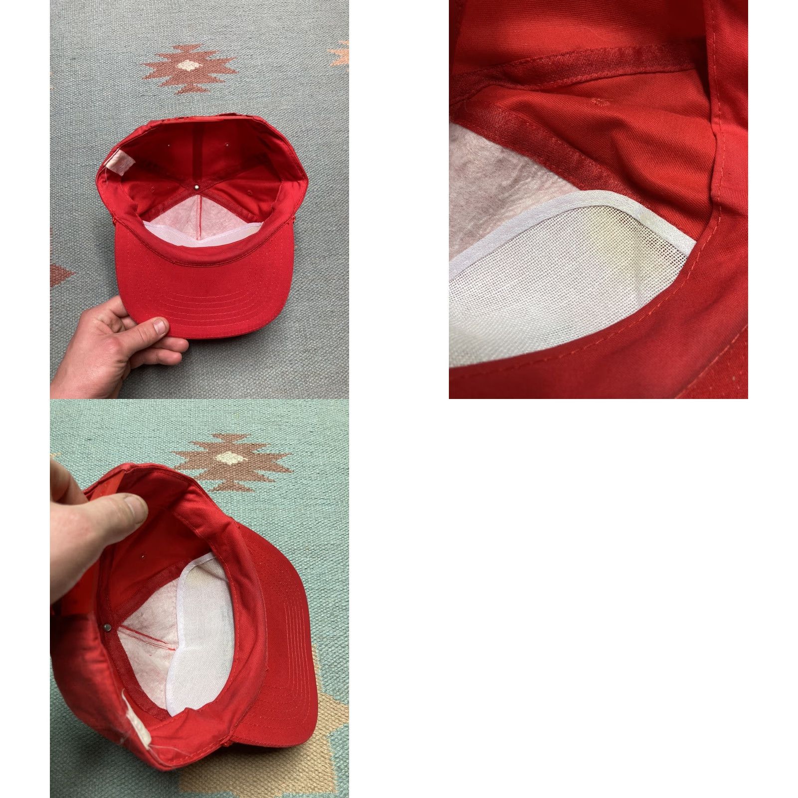 Vintage VINTAGE SnapBack Hat Cap 90s Red Men Adjustable Snapback Hytrin terazosin HCI capsules Drug Unclear Size ONE SIZE - 8 Thumbnail