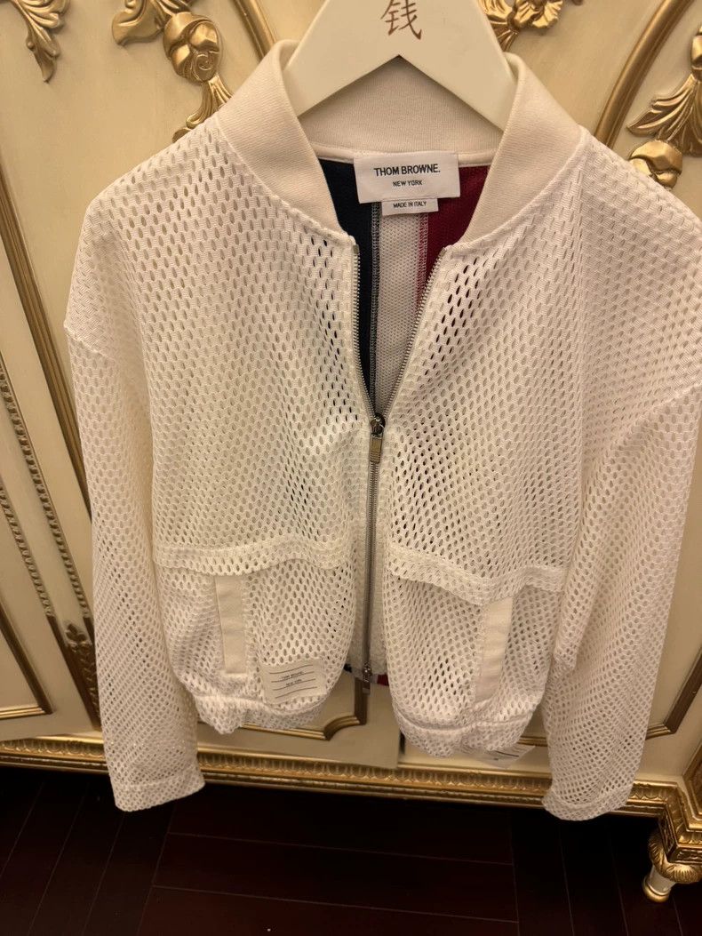 Thom Browne Thom Browne White sheer jacket Size XS / US 0-2 / IT 36-38 - 1 Thumbnail