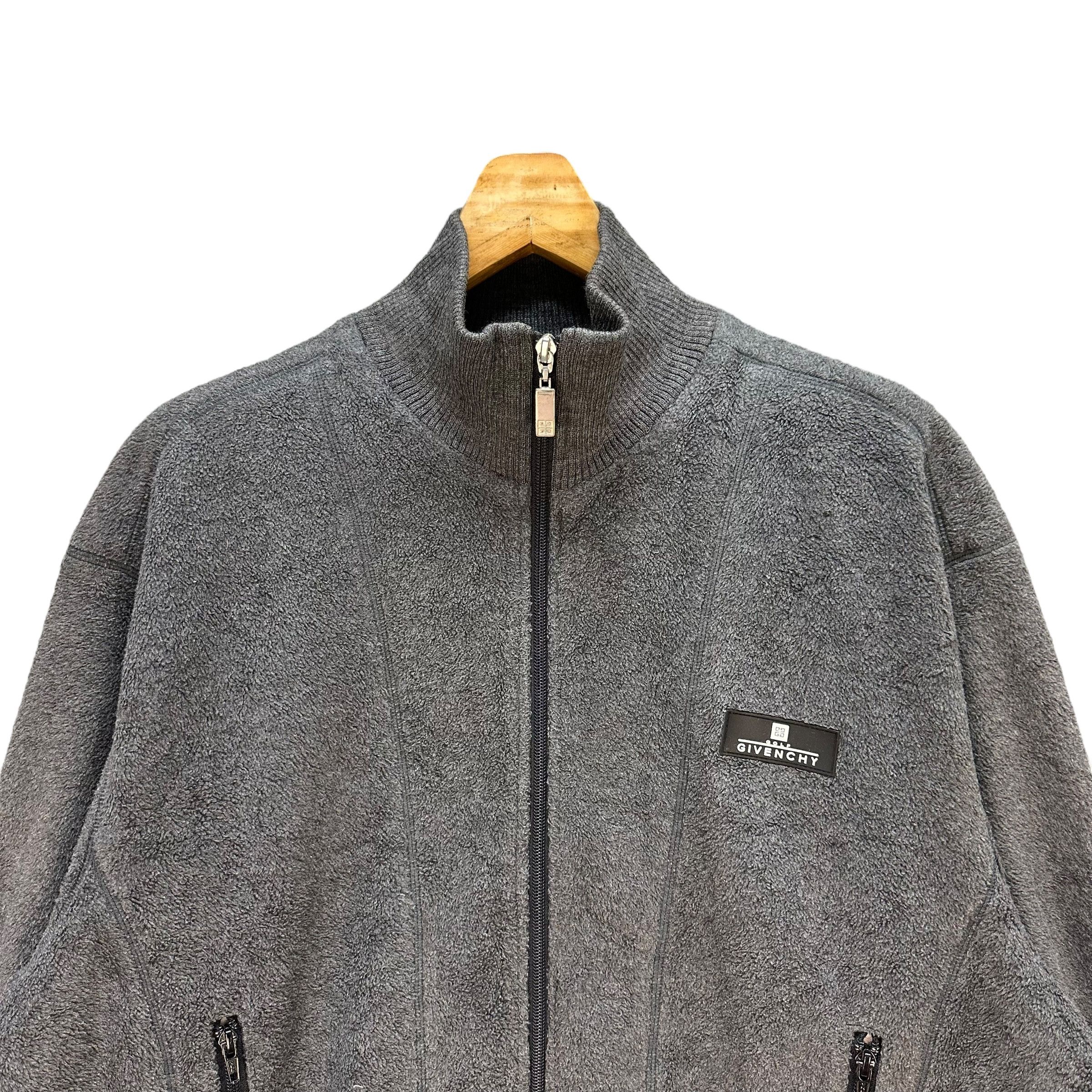 Givenchy GIVENCHY GOLF Fleece Sweater Bomber Jacket #A47-1091 Size US XL / EU 56 / 4 - 2 Thumbnail