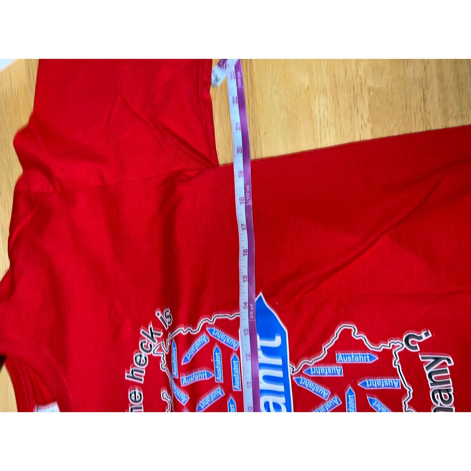 Gildan Vintage Germany Shirt Where The Heck Is Ausfahrt Exit Road M Size US M / EU 48-50 / 2 - 8 Thumbnail