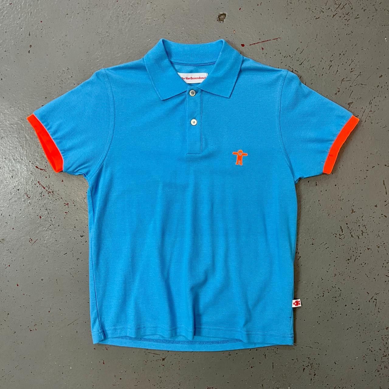 image of Walter Van Beirendonck Blue Polo Shirt, Men's (Size Small)