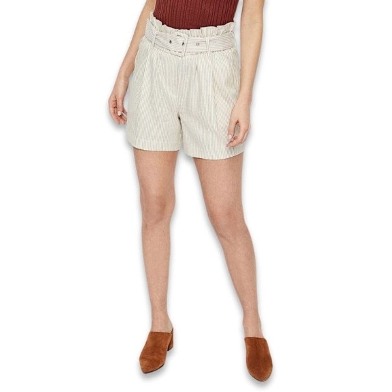 Other Vero Moda Culottes Shorts Paperbag Striped Beige/White M Size 28" / US 6 / IT 42 - 1 Thumbnail
