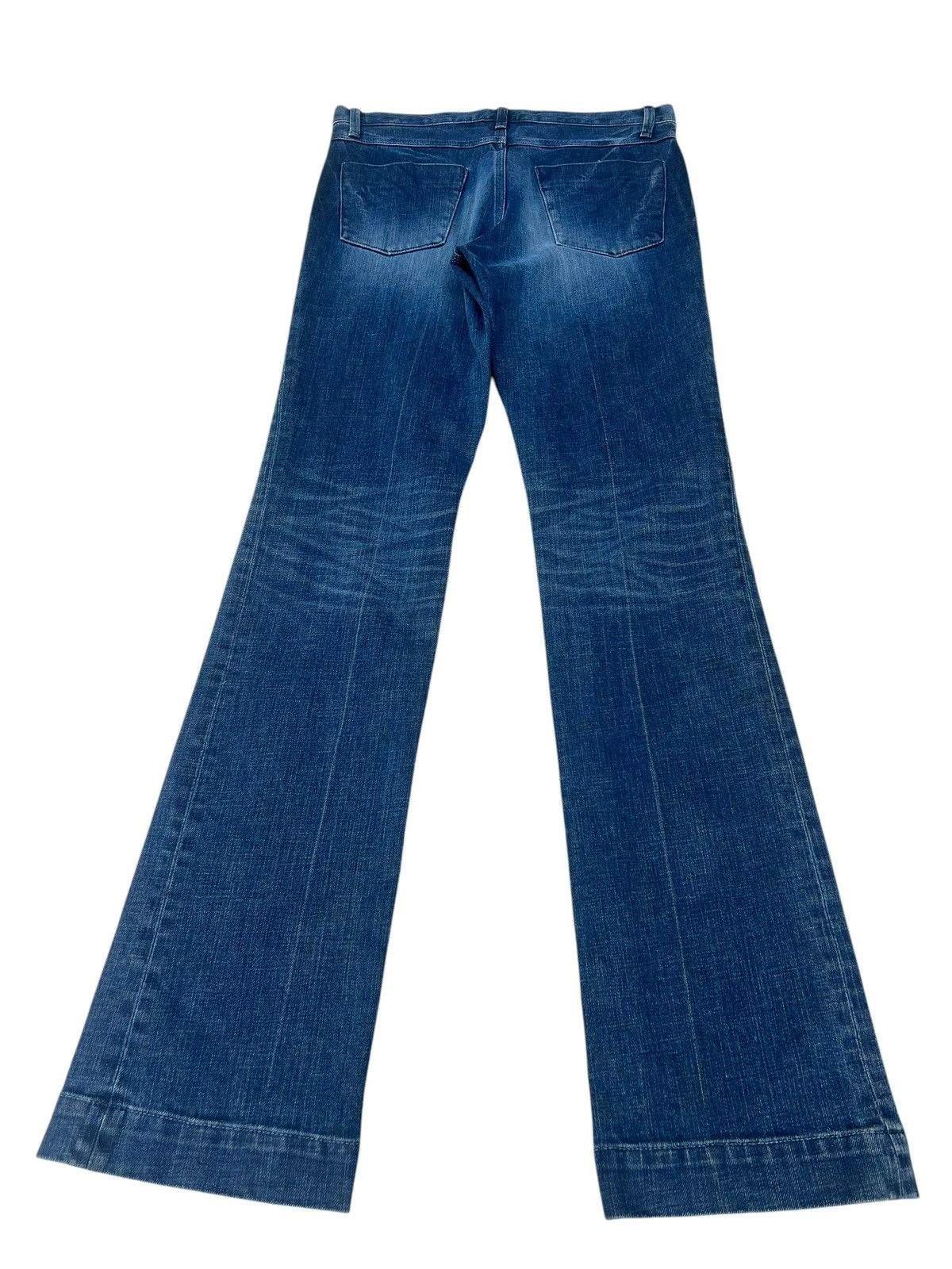 Japanese Brand Bring On The Noise Japan Dirty Muddy Denim Bootcut Jeans Size US 29 - 14 Thumbnail