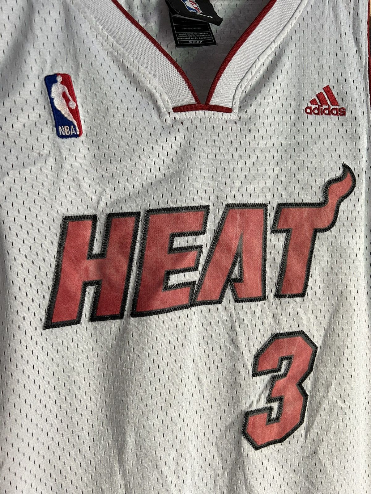 Adidas × NBA Vintage Miami Heat Dwyane Wade 3 NBA Adidas Stitched Jersey Size US S / EU 44-46 / 1 - 7 Thumbnail