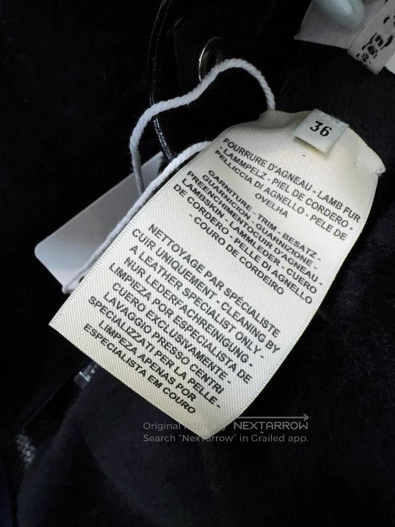 Hermes Hermes Black Leather and Fur Long Sleeve Vest Coat Size XS / US 0-2 / IT 36-38 - 6 Thumbnail