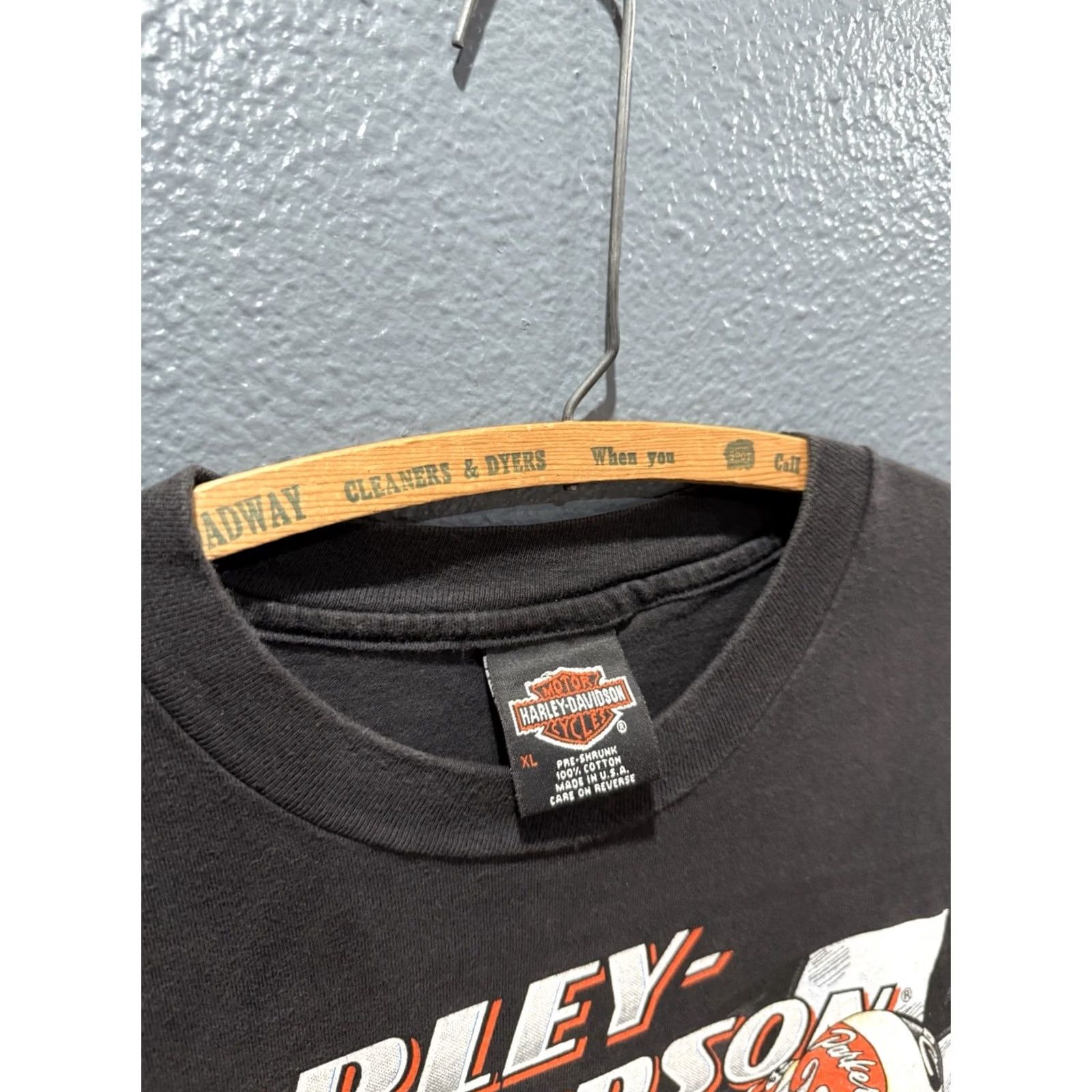 Harley Davidson VINTAGE Harley Davidson Scott Parker Racing Shirt XL Black 90s Mens Size US XL / EU 56 / 4 - 2 Thumbnail
