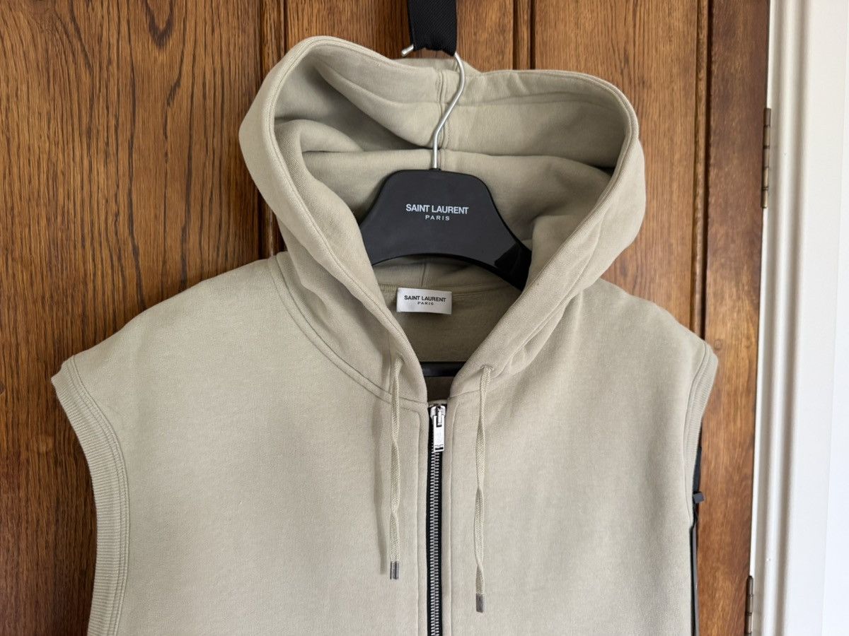 Saint Laurent Paris SS23 Saint Laurent Hoodie Zippe Sans Manches sleeveless tank Size US L / EU 52-54 / 3 - 3 Thumbnail