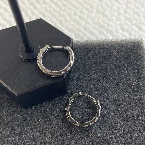 Other Titanium Steel Hoop Earrings for Men Women,Punk Hip Hop Size ONE SIZE - 4 Thumbnail