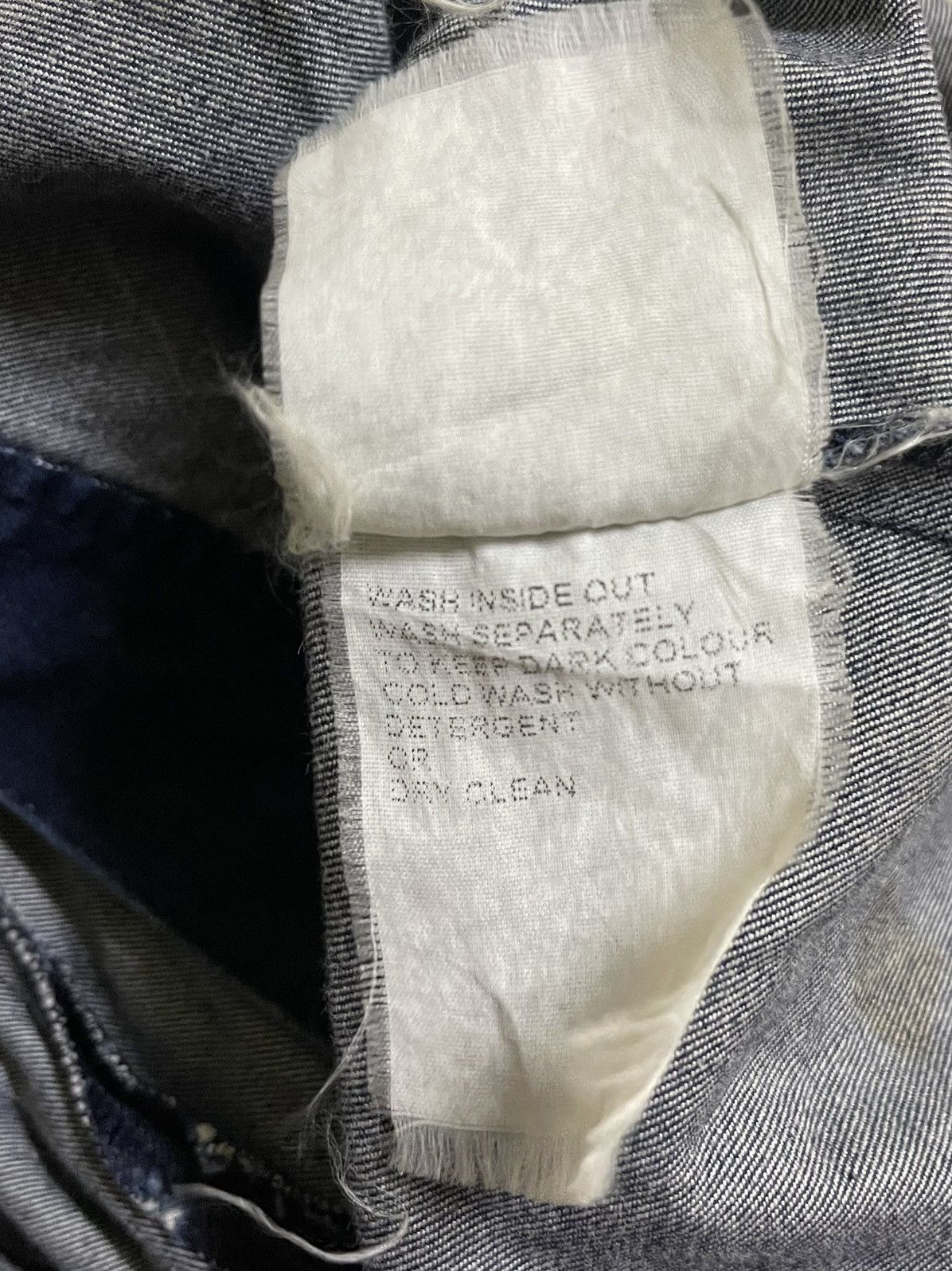 Designer × Hussein Chalayan × Vintage Hussein Chalayan Asymmetrical Denim Jacket SS2000 Italy Size S / US 4 / IT 40 - 17 Thumbnail