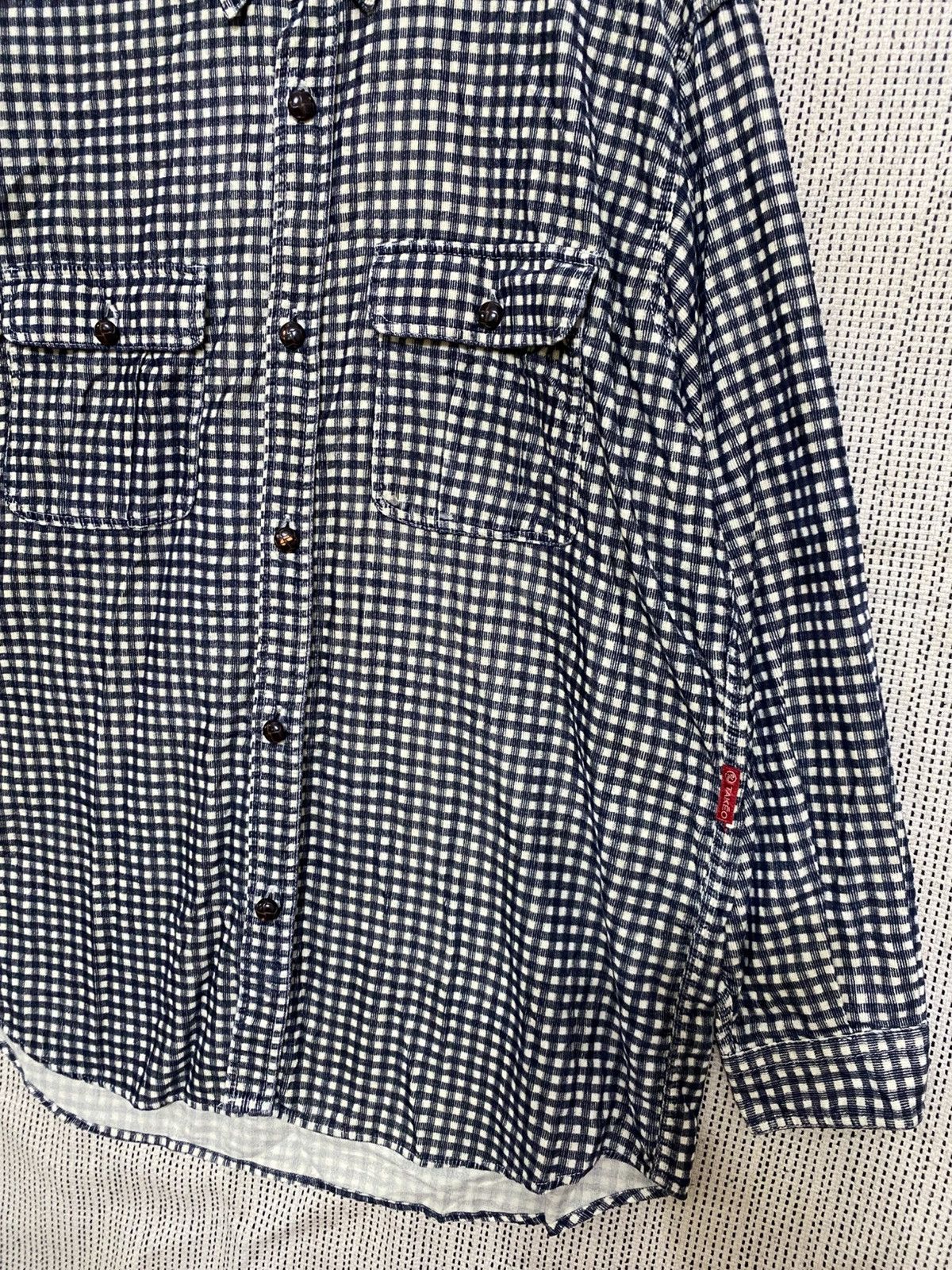 Takeo Kikuchi Takeo kikuchi wool two pocket shirt buttom up very rare Size US L / EU 52-54 / 3 - 3 Thumbnail