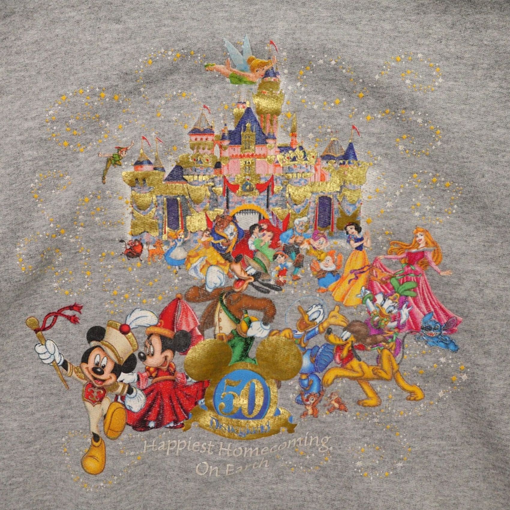 Disney Walt Disney World 50th Anniversary Disney XL Pullover Sweatshirt Gray Sweatshirt Mens XL 50th Anniversary Measures in Pictures Size US XL / EU 56 / 4 - 2 Thumbnail
