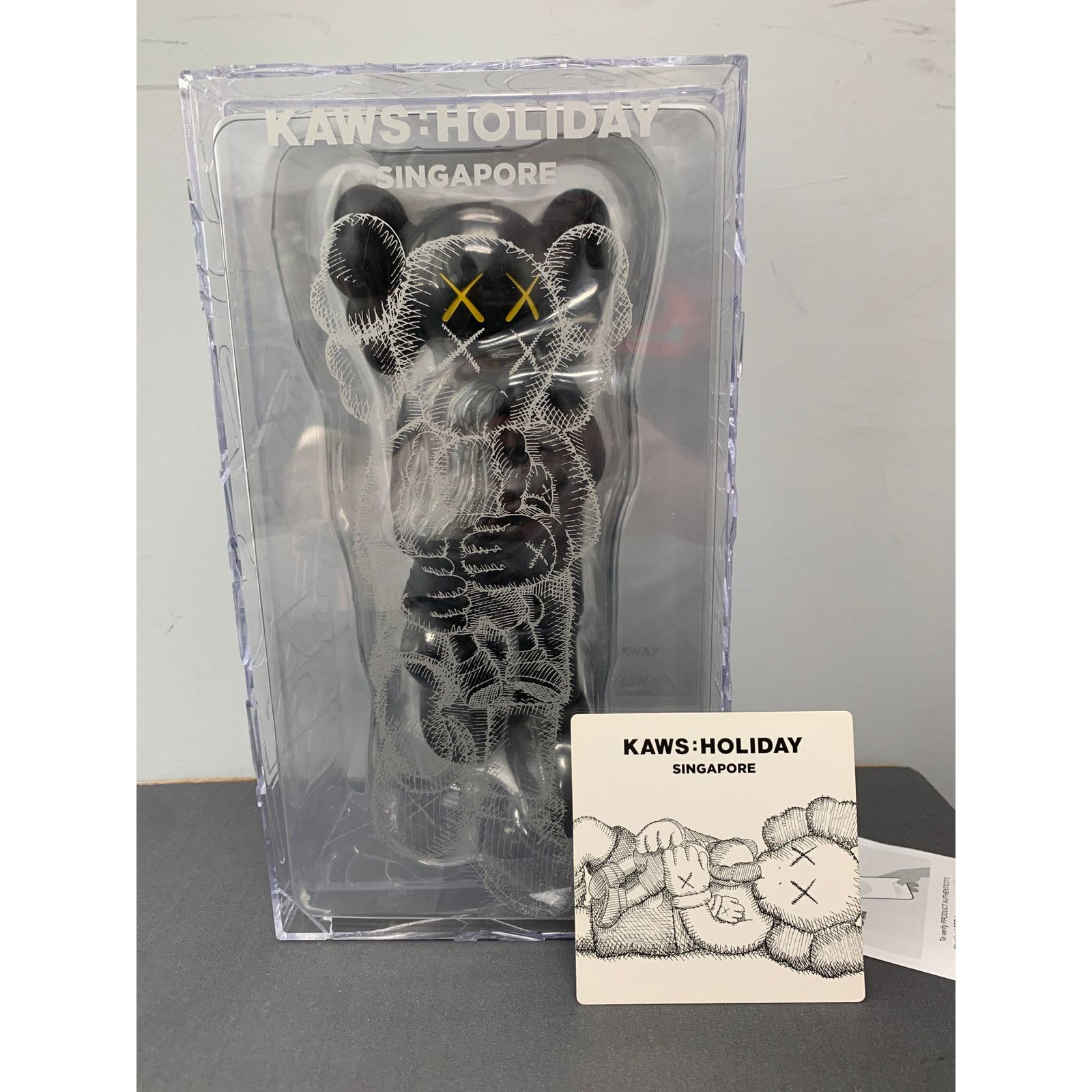 KAWS Holiday Singapore Vinyl Figure Black NEW SHIPS NOW