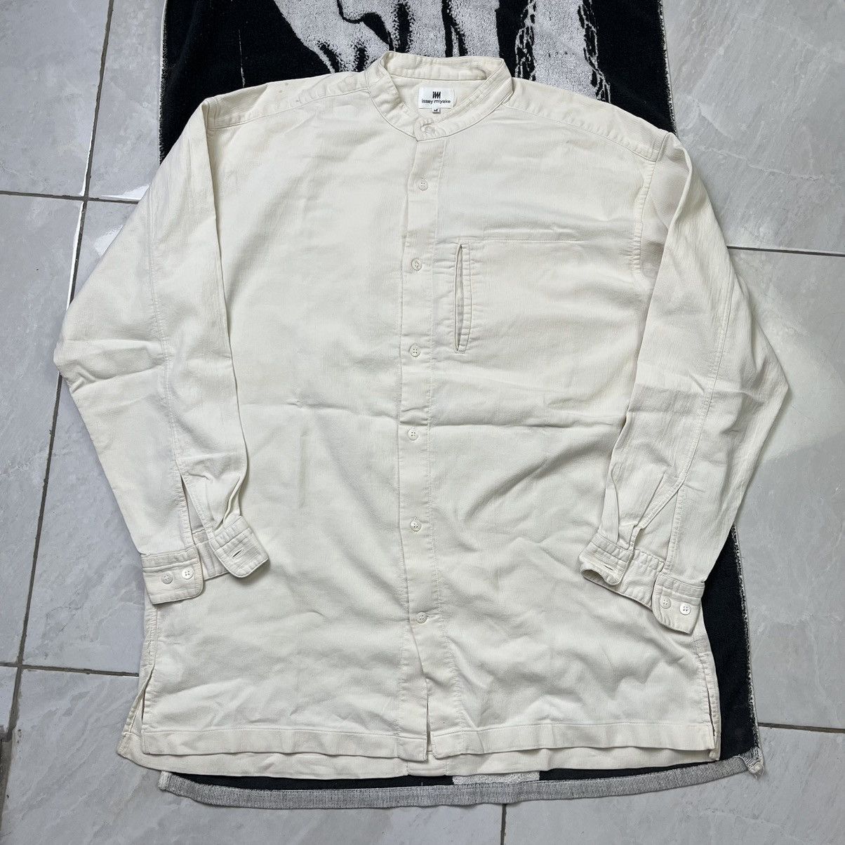 Designer × Issey Miyake × Japanese Brand Vintage Issey miyake textured long sleeve button shirt Size US M / EU 48-50 / 2 - 5 Thumbnail
