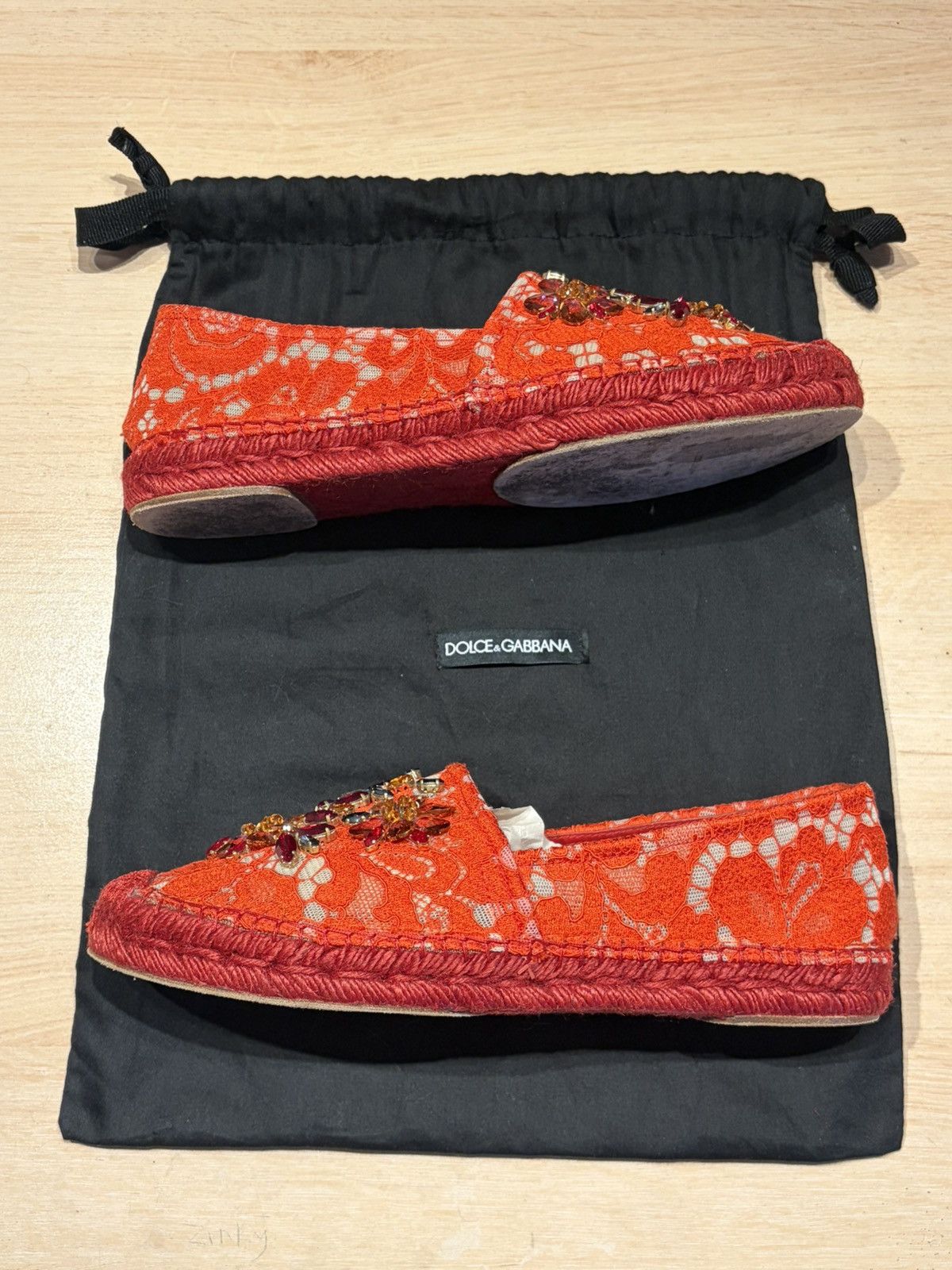 Dolce & Gabbana Dolce & Gabbana Swarovski Espadrilles Size US 8 / IT 38 - 2 Thumbnail