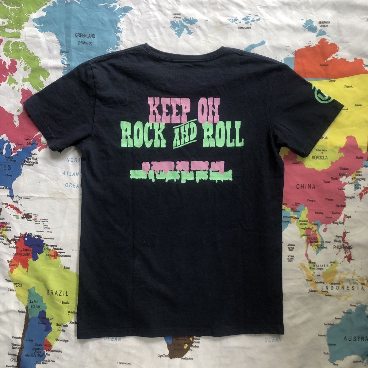Japanese Brand U.C Keep On Rock And Roll Tee Shirt Japanese Brand Size US M / EU 48-50 / 2 - 4 Thumbnail