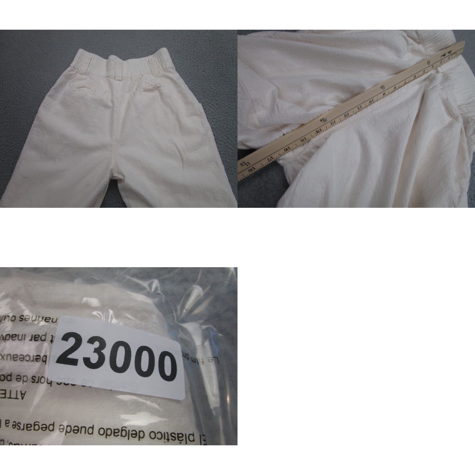 Urban Outfitters VINTAGE Urban Outfitters Pants Womens XS Ivory Cream Linen Coastal Beach Clean Resort Size 26" / US 2 / IT 38 - 10 Thumbnail