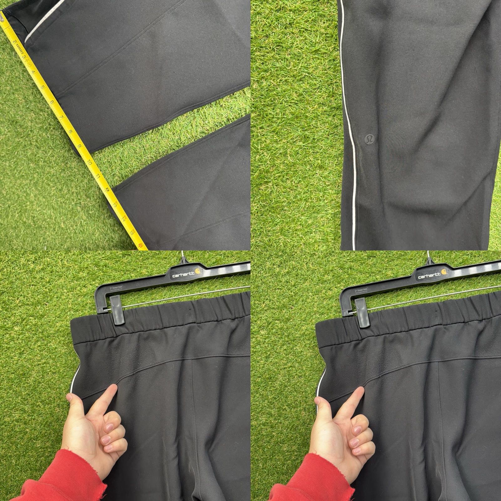 Lululemon Lululemon Track Pants Womens 12 Black On The Right Split Hem Relaxed Fit Gym Size 34" / US 12 / IT 48 - 8 Thumbnail