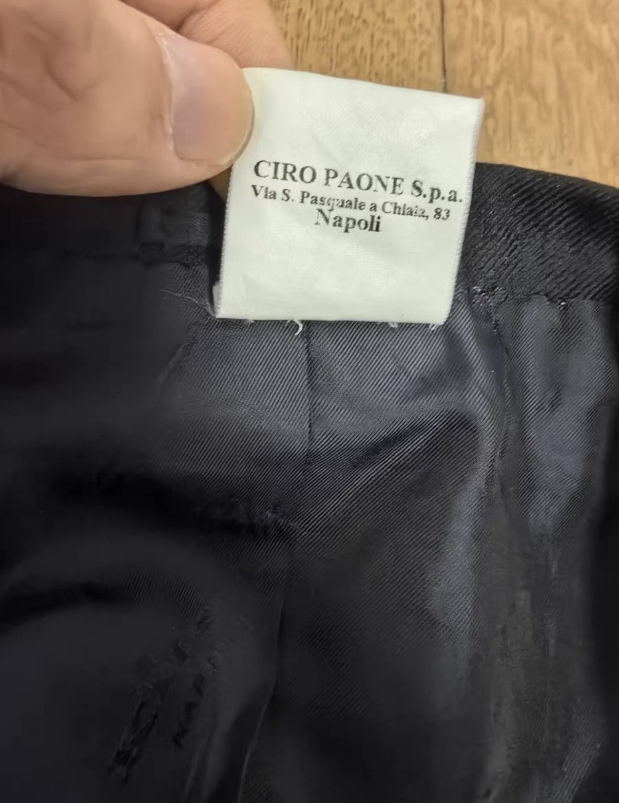 Kiton Kiton Black Wool Classic Blazer Size 44L - 4 Thumbnail
