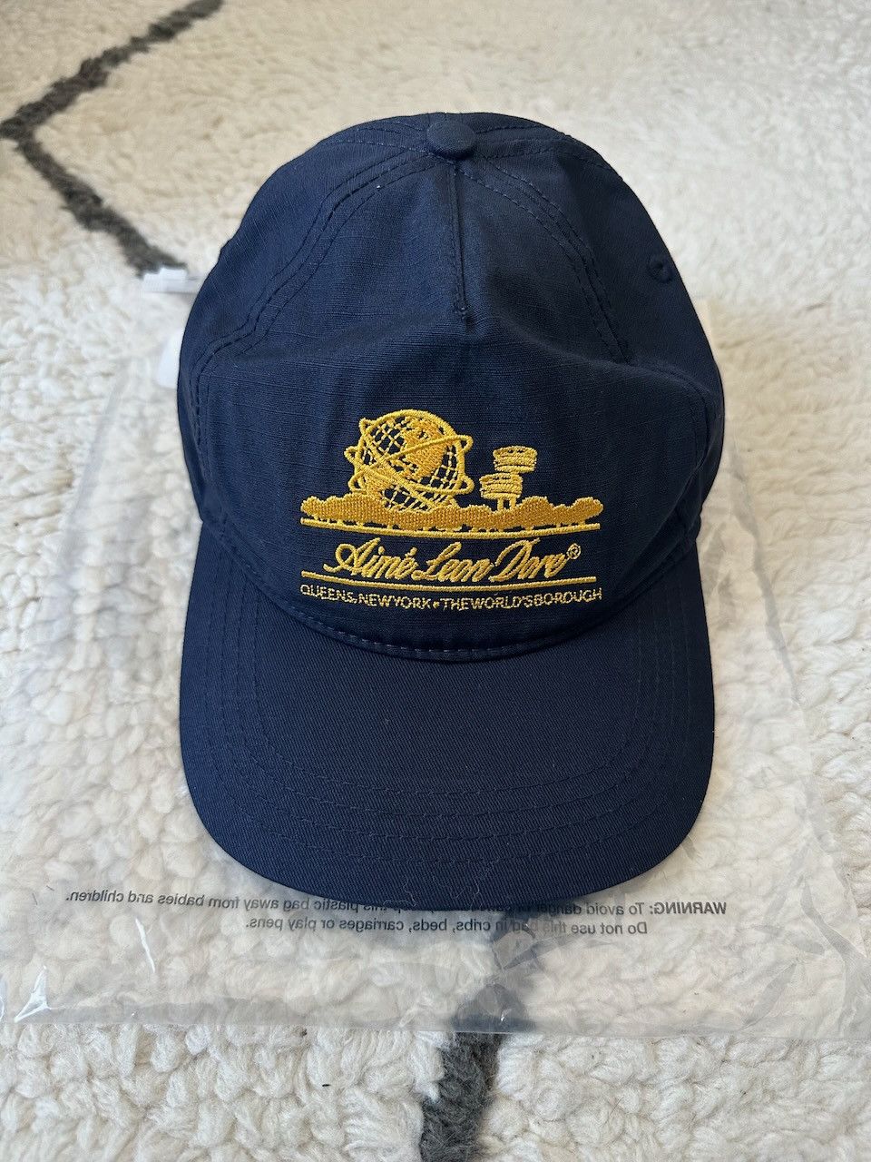 Aime Leon Dore ALD Unisphere Hat Evening Blue Navy / Yellow | Grailed