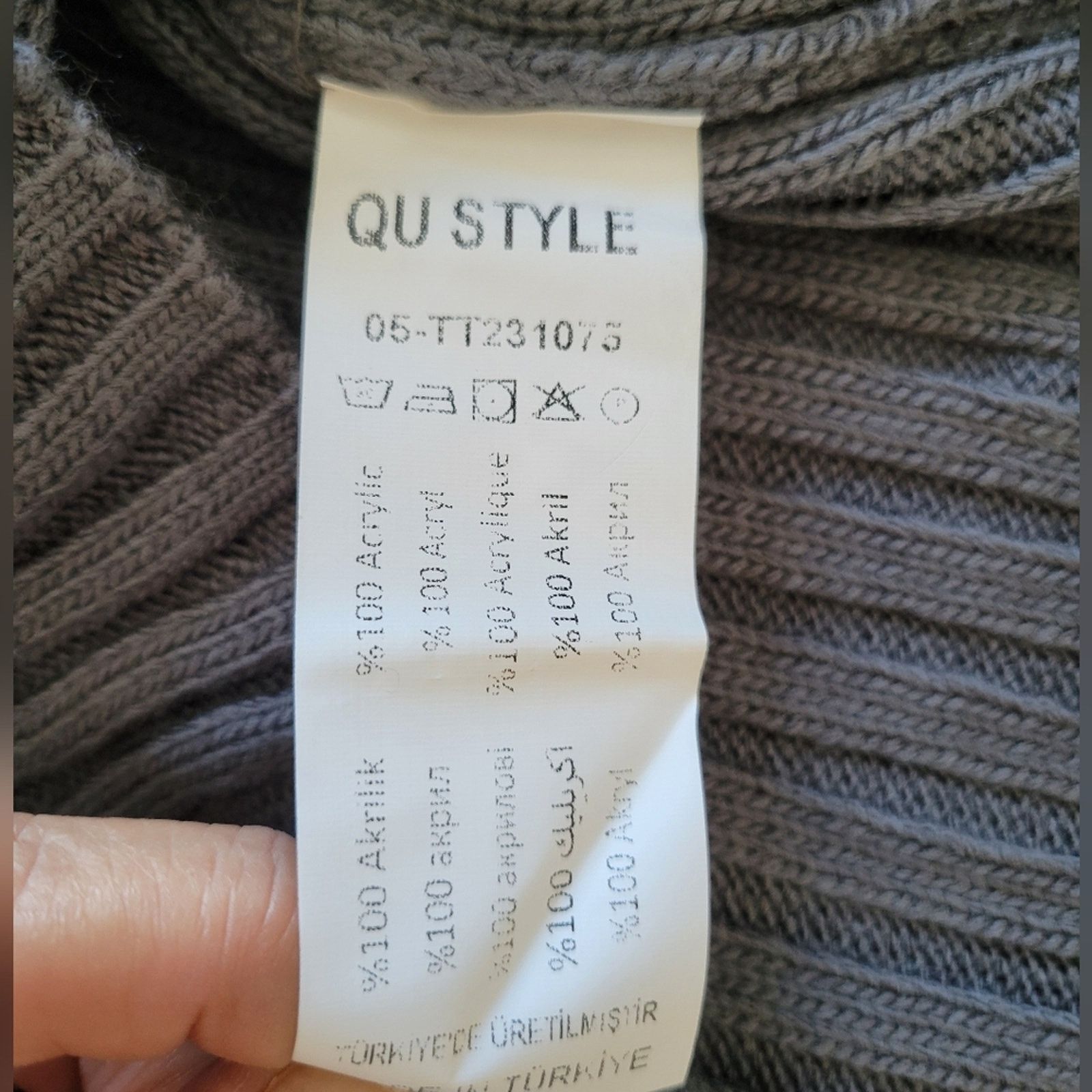 & Other Stories Ribbed Knit Set Cardigan Crop Top Maxi Skirt Slit Gray NWT Size M / US 6-8 / IT 42-44 - 8 Thumbnail