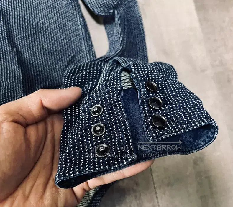 RRL Ralph Lauren RRL Ralph Lauren Out of print gemstone spike shirt blue dy Size US L / EU 52-54 / 3 - 5 Thumbnail
