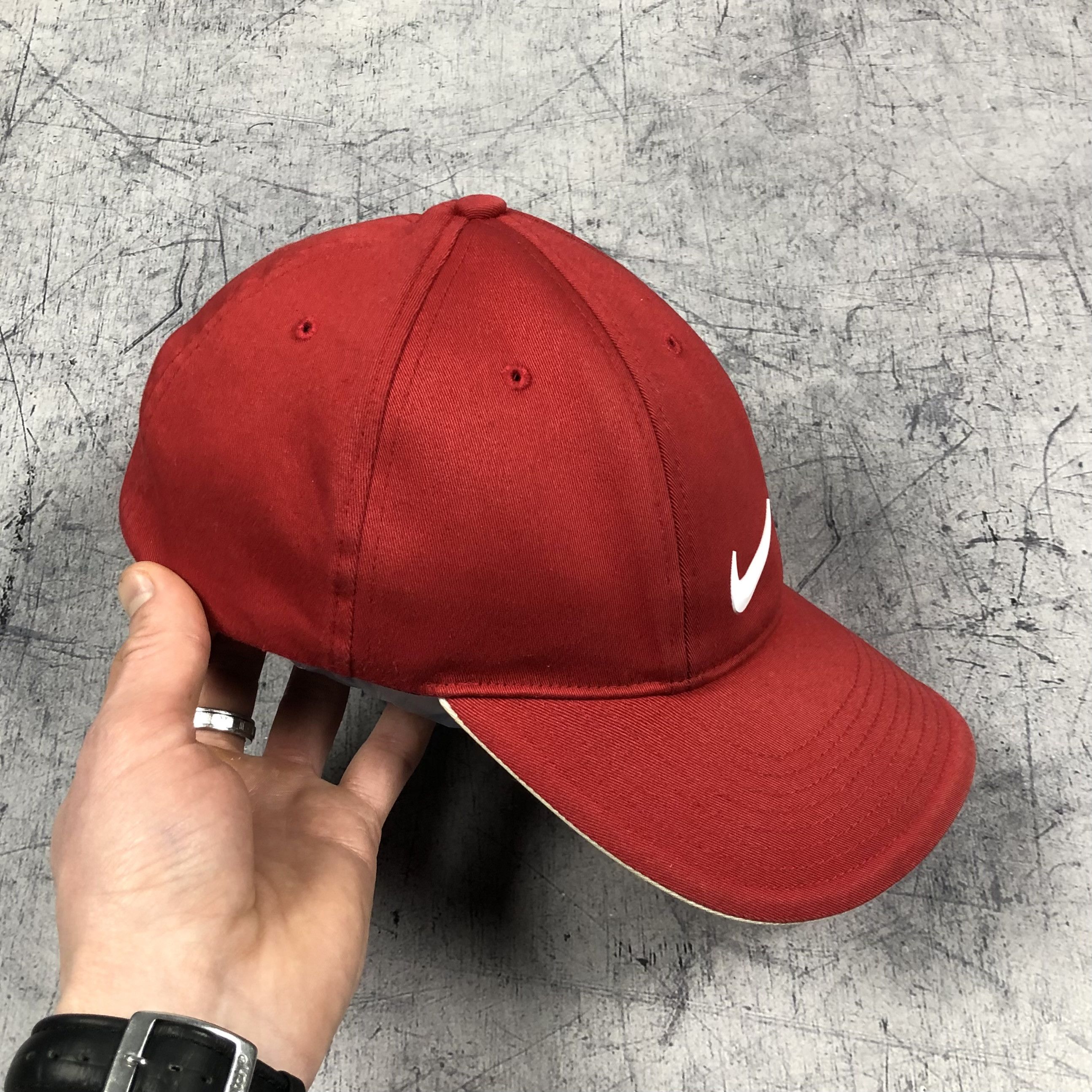 Nike Vintage Nike Volume Rubber Logo Cortez Cap drill Size ONE SIZE - 6 Thumbnail