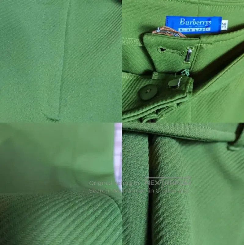 Burberry Burberry Green Casual Trousers for Women. Size 23" - 6 Thumbnail