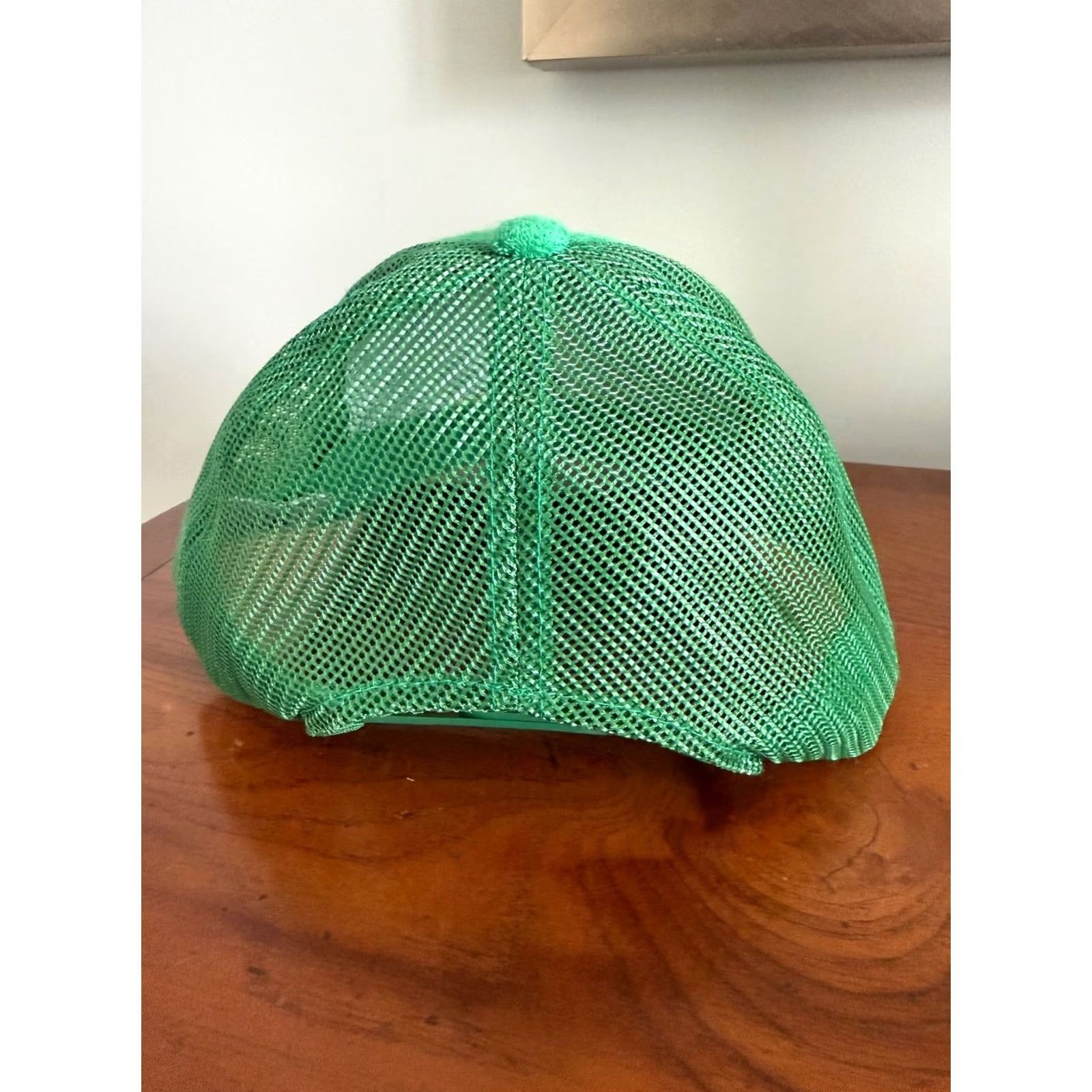 John Deere Vintage John Deere Green MPC Promotions Snapback Hat Terry Cloth Trucker Adjustable Green Logo 90s Mens Size ONE SIZE - 3 Thumbnail