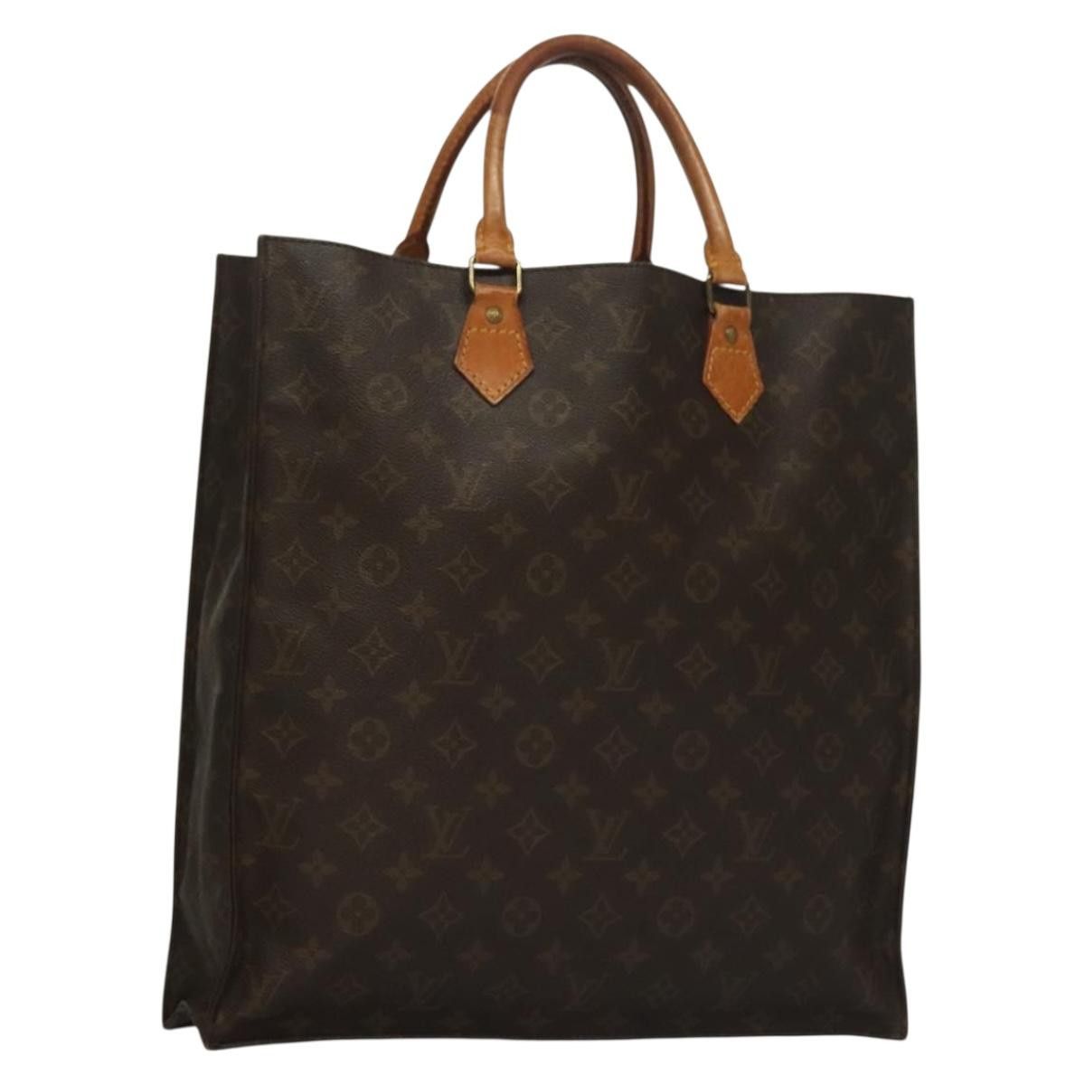 Louis Vuitton LOUIS VUITTON Monogram Sac Plat Hand Bag M51140 Size ONE SIZE - 1 Thumbnail